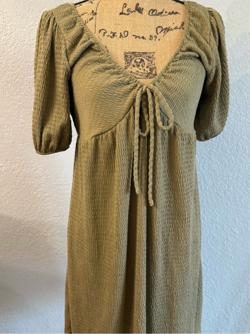 Olive Green Women's Dress